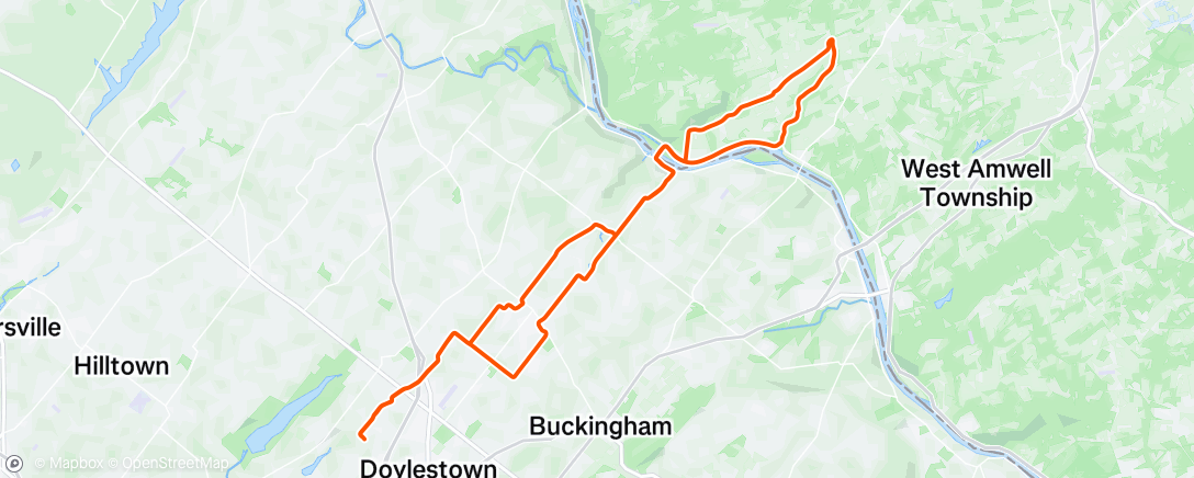 Map of the activity, Working off the July 4th hot dogs 🎇😁