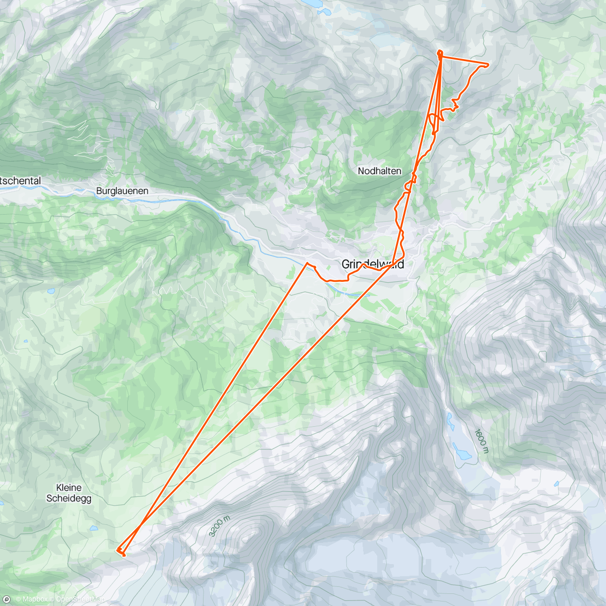 Map of the activity, Zwitserland dag 3