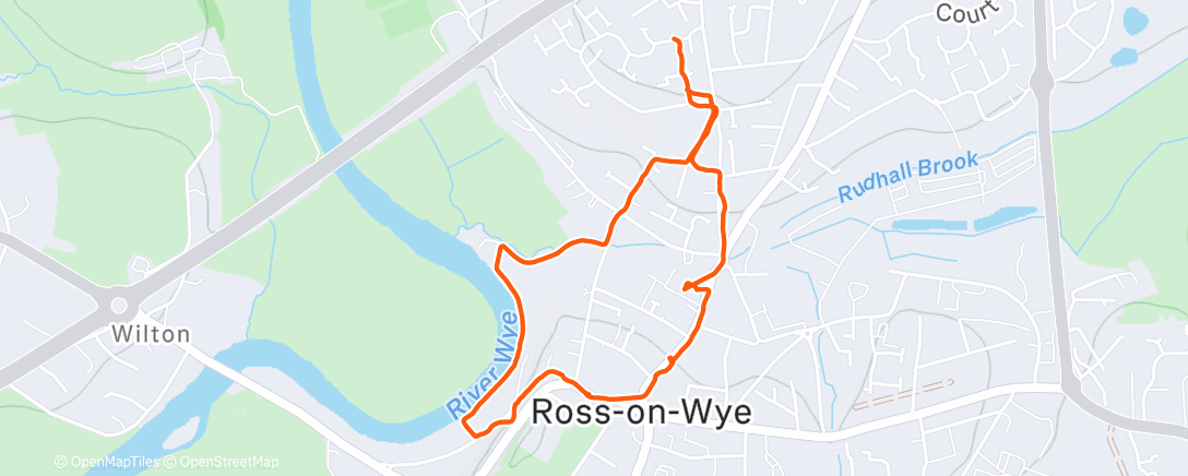 Карта физической активности (Afternoon Ride)