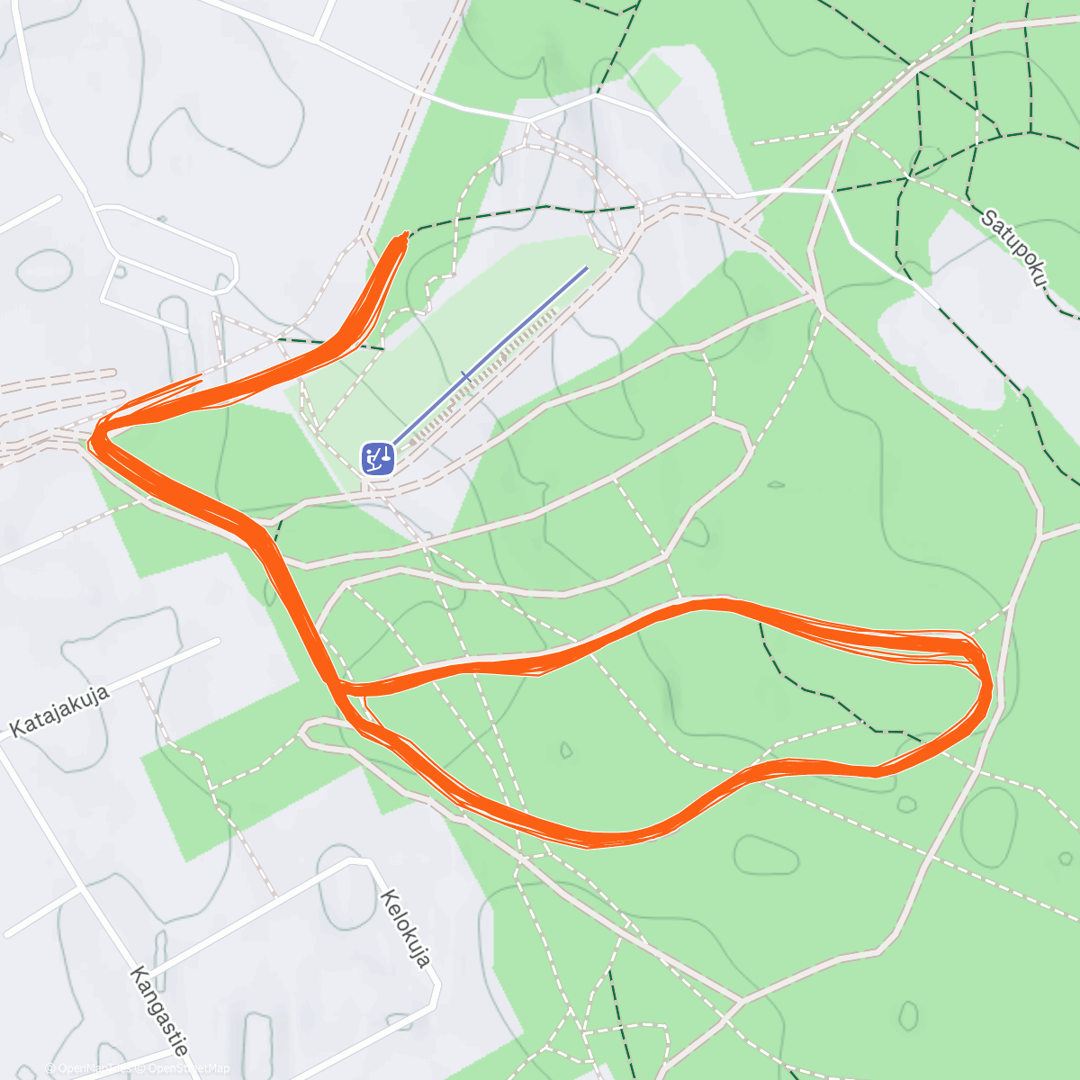 Карта физической активности (Evening Nordic Ski)