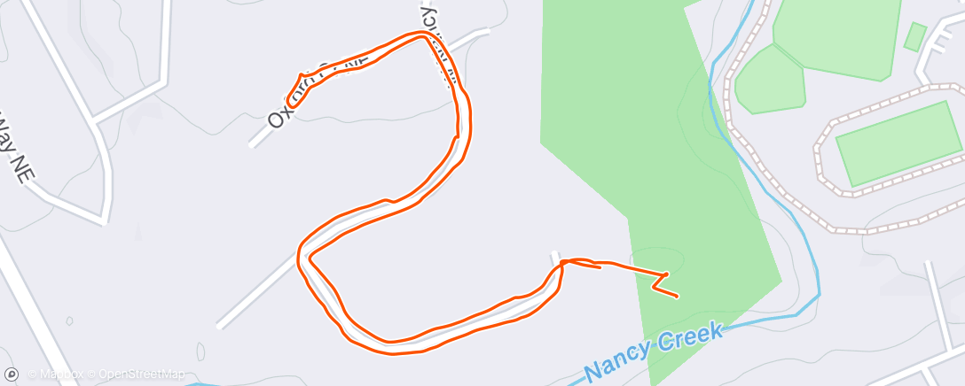 Map of the activity, Morning Walk