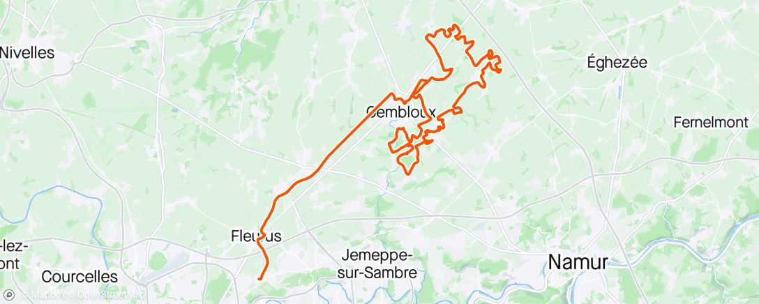 Mapa da atividade, Rando Sauvenière