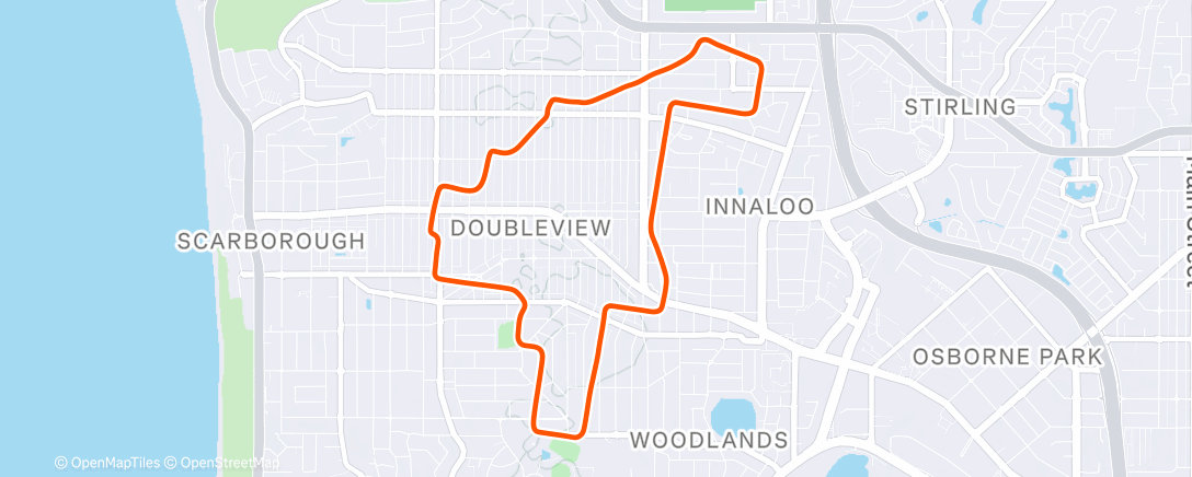 Map of the activity, MyWhoosh - Base Miles #2