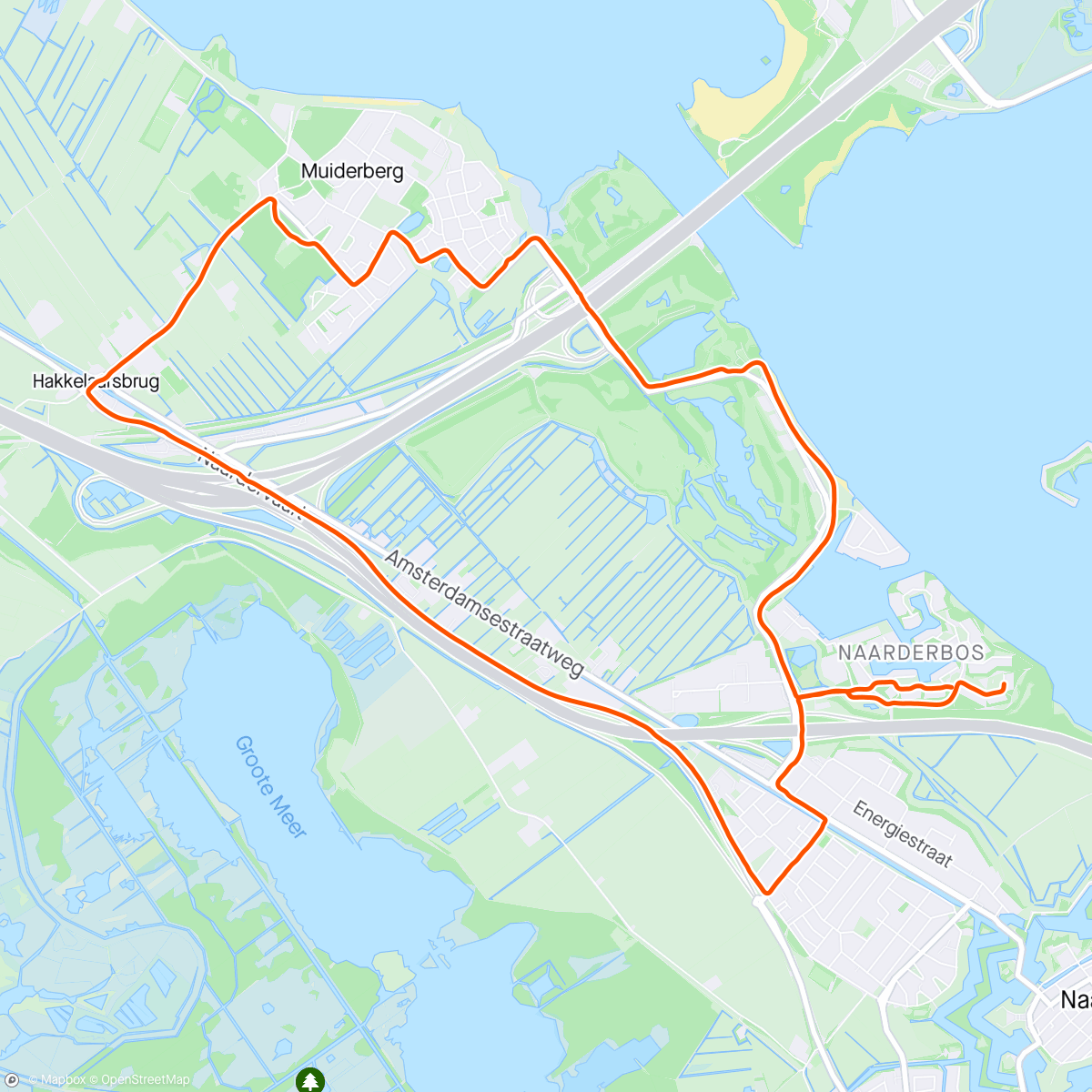 Map of the activity, Easy Sunday Morning Run