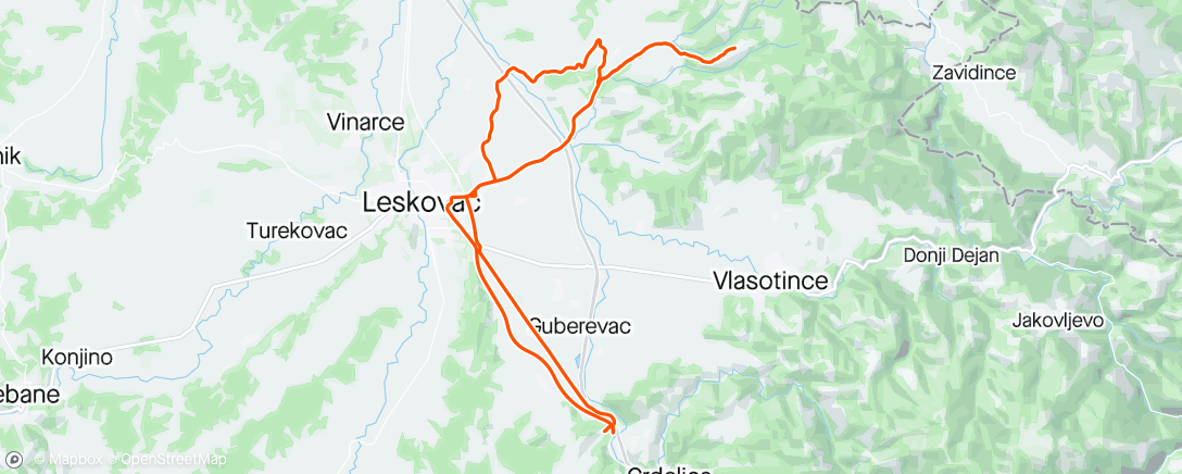 Map of the activity, Piskupovo
