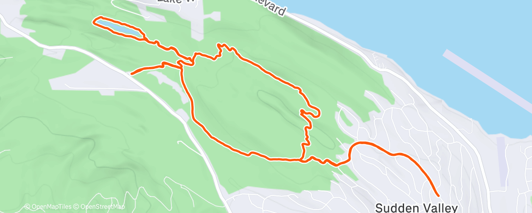 Map of the activity, Morning Trail Run