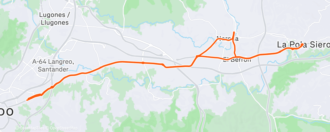 Карта физической активности (Cycling)