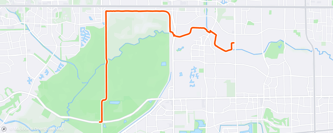 Map of the activity, Morning Run