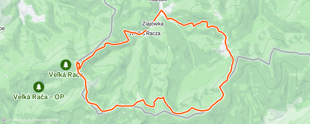 Map of the activity, Morning Walk