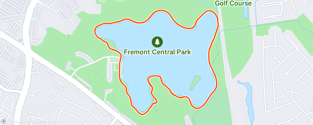 Map of the activity, Morning Run