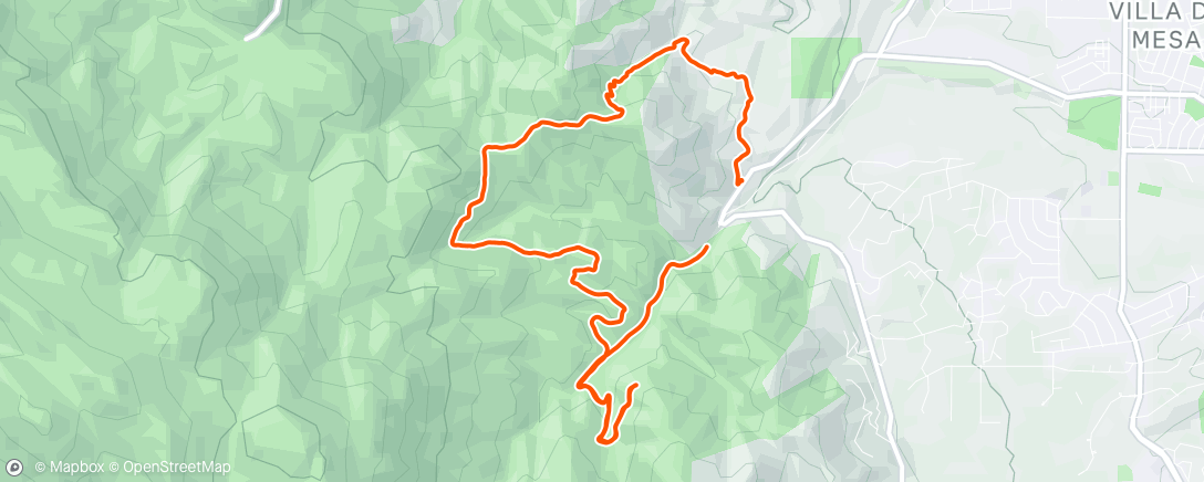 Map of the activity, Lunch Run