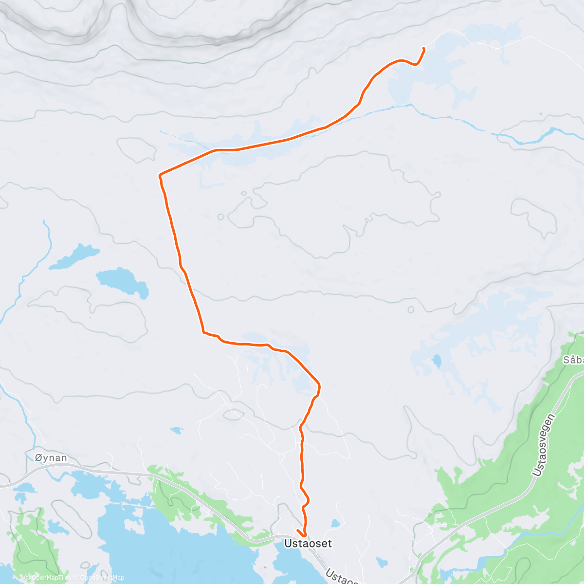 Map of the activity, Morning Nordic Ski