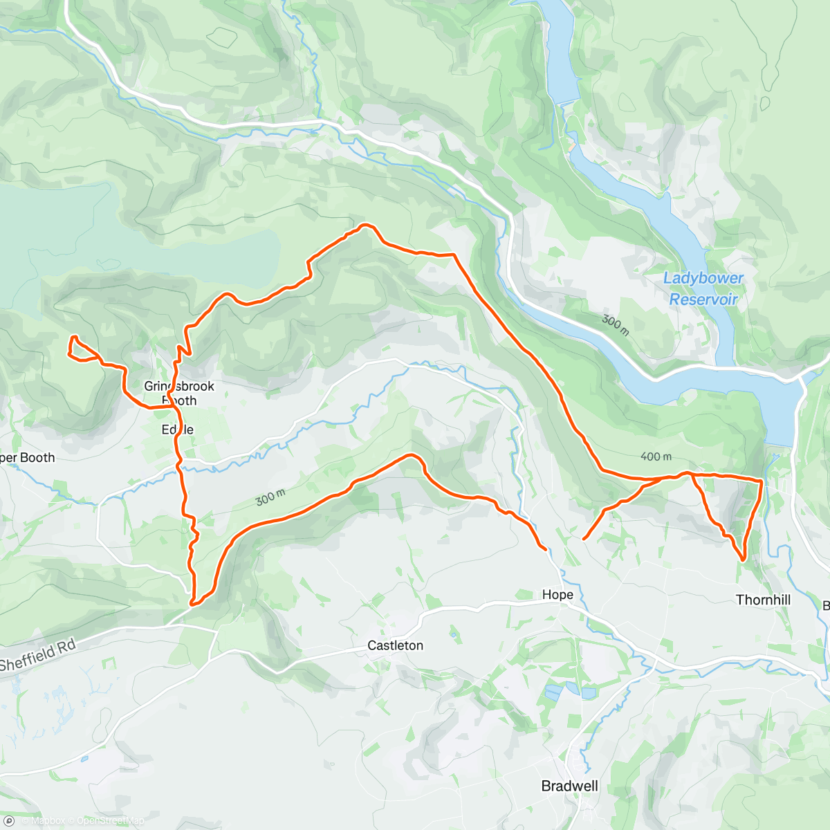 Map of the activity, Peaks