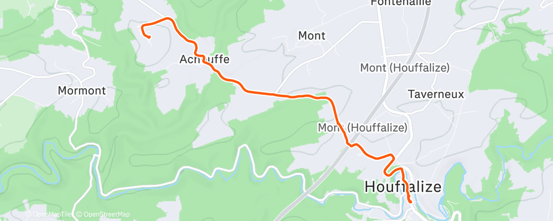 Map of the activity, La Chouffe 2
