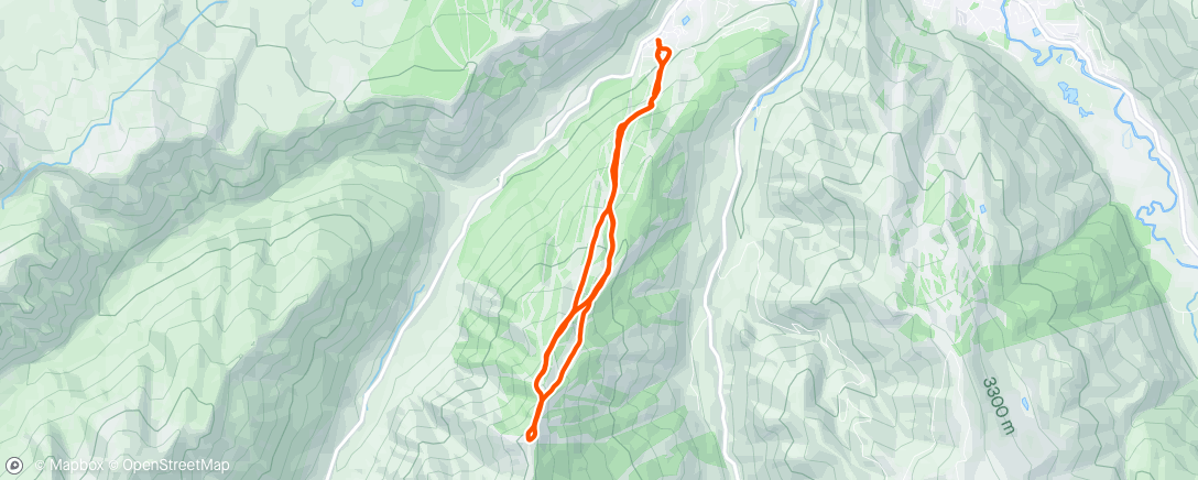 Mapa de la actividad, Morning Backcountry Ski