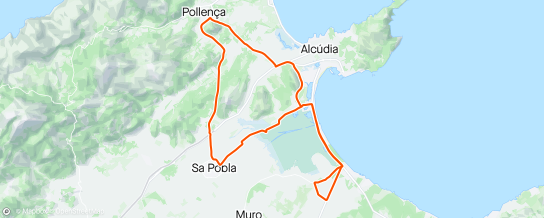 Map of the activity, Lunch Ride 💨💨💦💦🥶