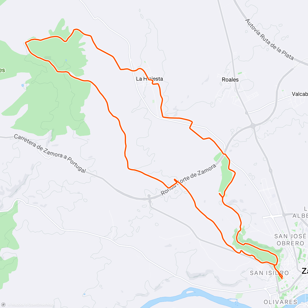 Map of the activity, Zamora - Finca de Palomares - La Hiniesta - Zamora