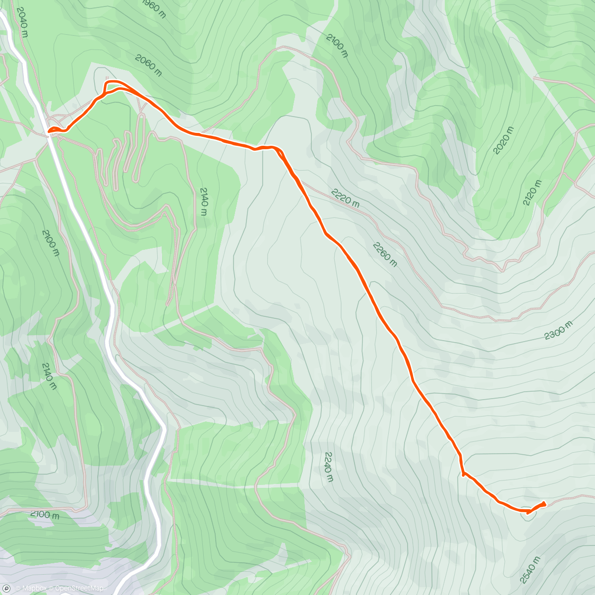 Map of the activity, Subida al Chullo,cima de Almería🏔