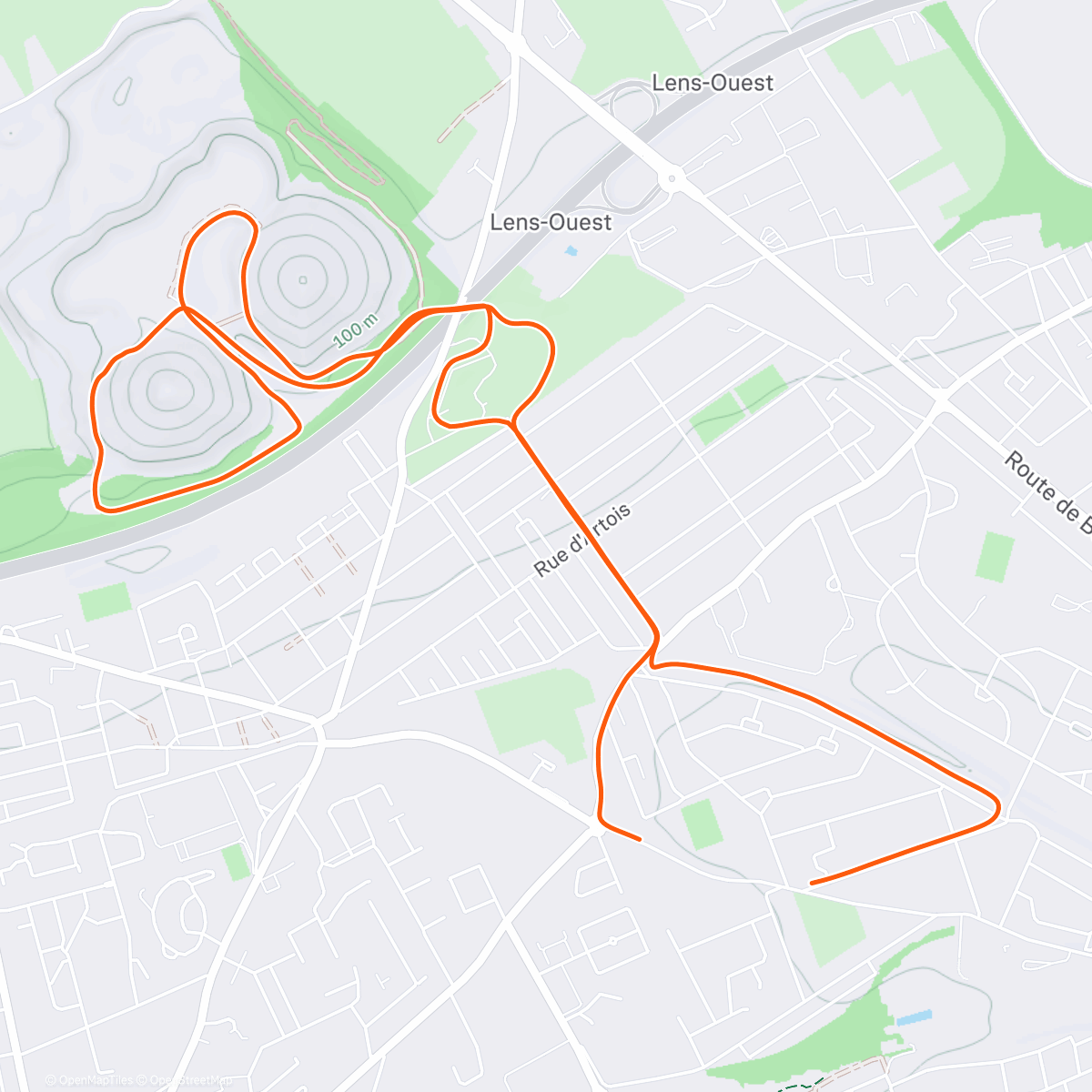Map of the activity, Endurance / Zara