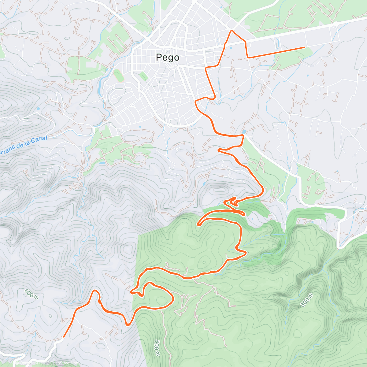 Карта физической активности (ROUVY - Port de la Vall d'Ebo | Spain)