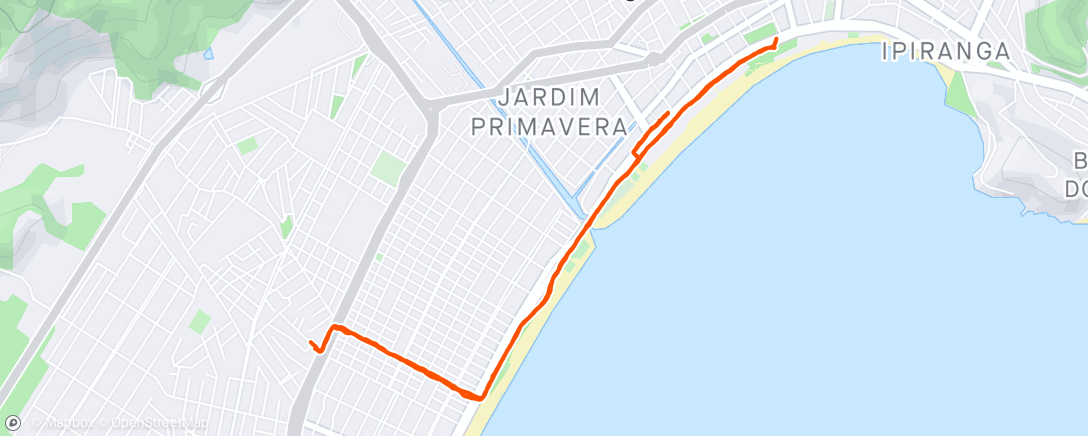 アクティビティ「Caminhada vespertina」の地図
