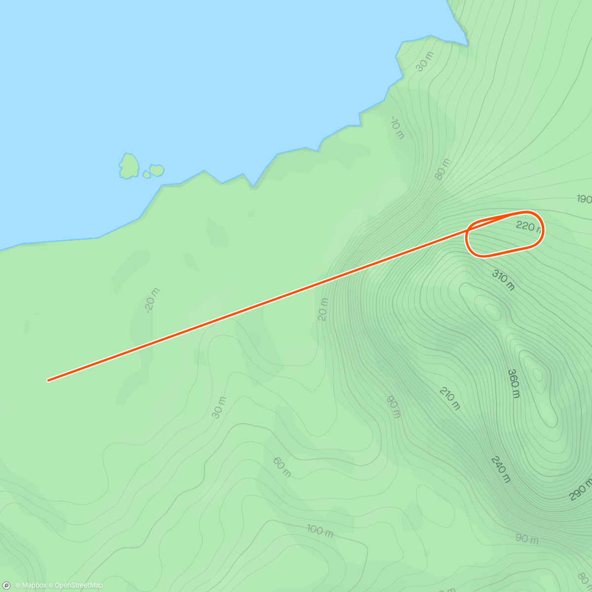 Map of the activity, Zwift - May Field in Watopia