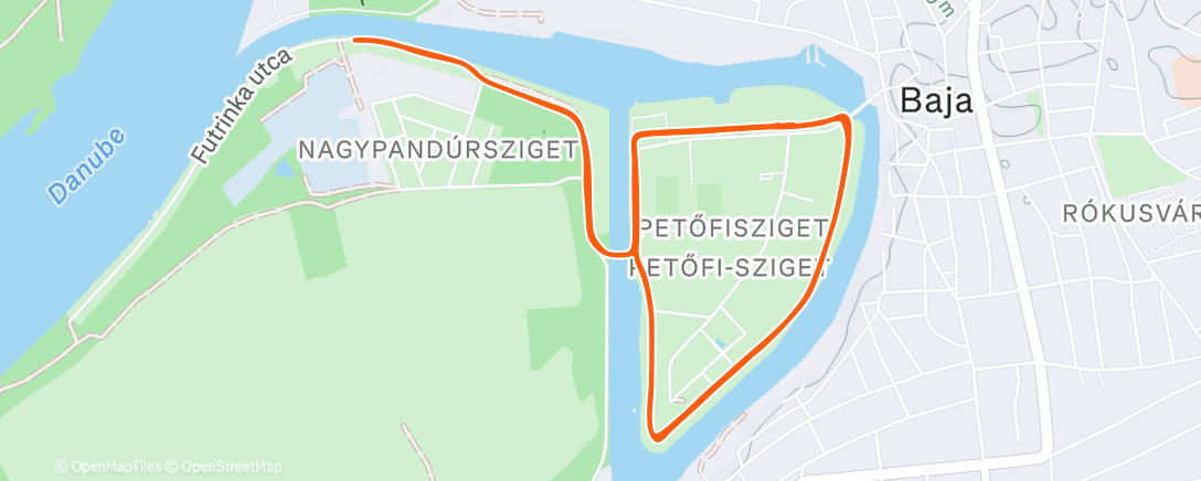 Map of the activity, Lunch Run