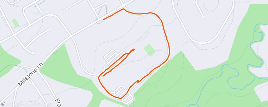 Map of the activity, Daily after lunch walk at school.
