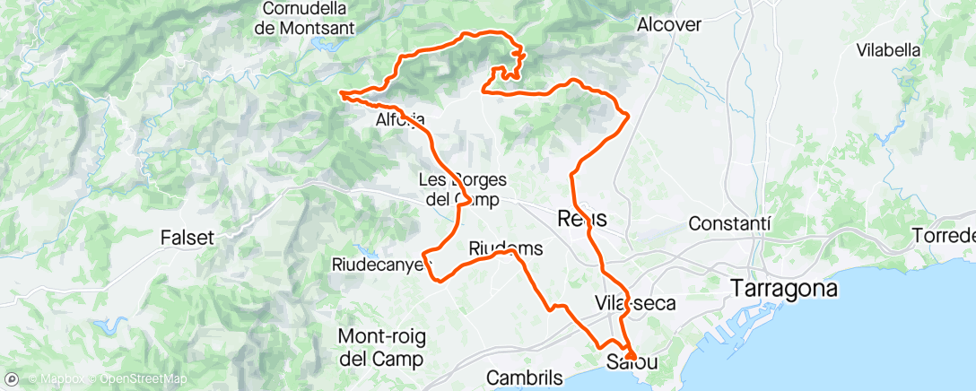 Karte der Aktivität „Puig de la Torre ride”