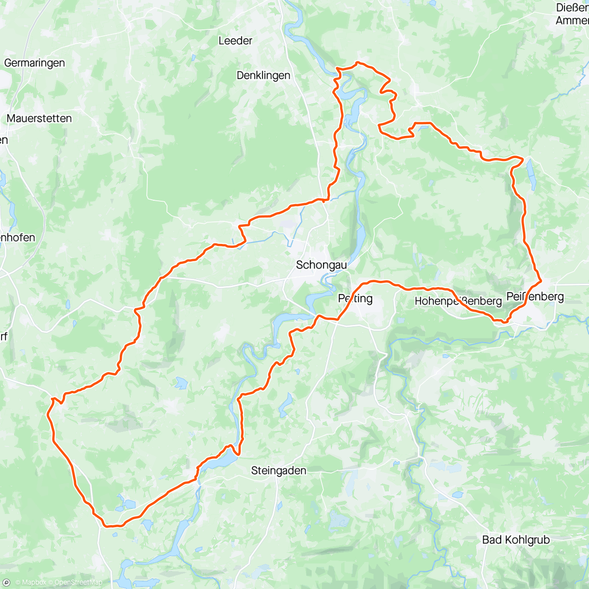 Map of the activity, Morning Ride