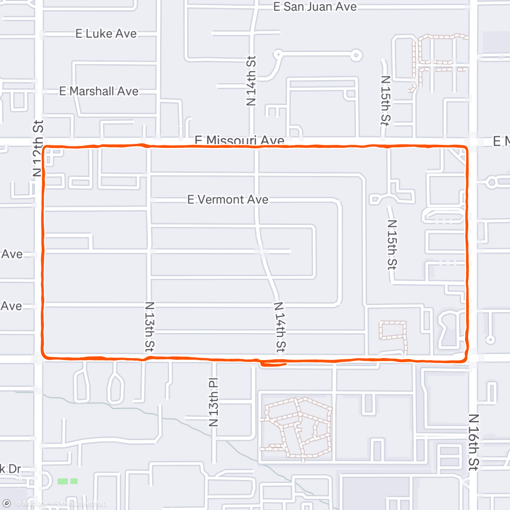 Map of the activity
