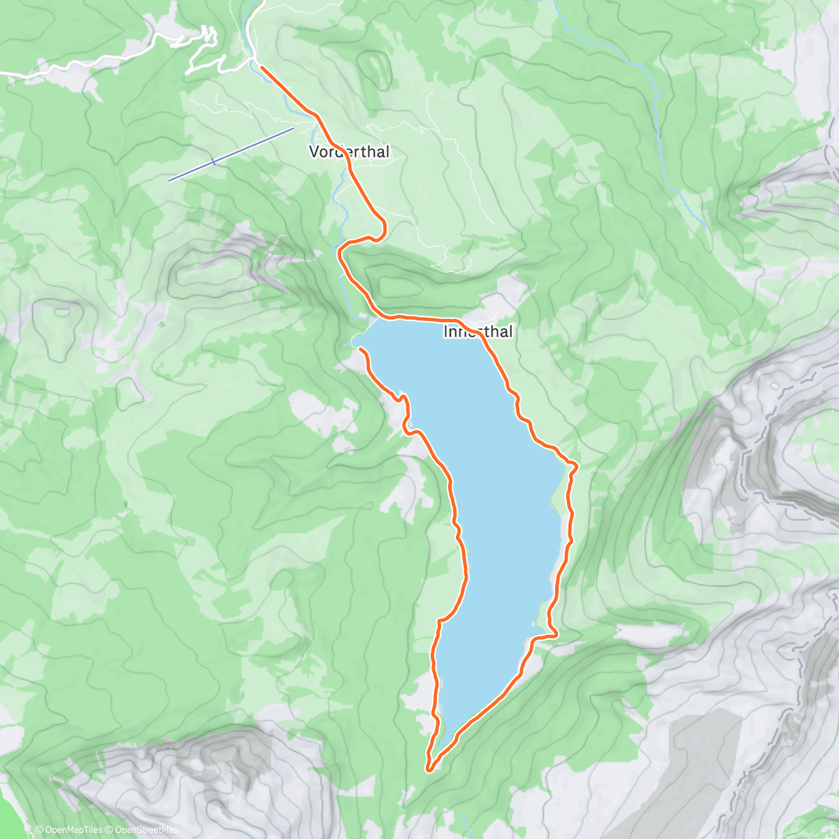 Карта физической активности (ROUVY - Lake Wägital | Switzerland)