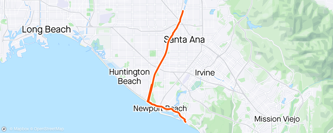 Map of the activity, Solo Ride