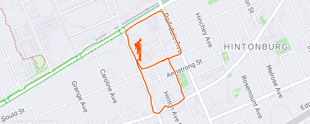 Map of the activity, Night Walk