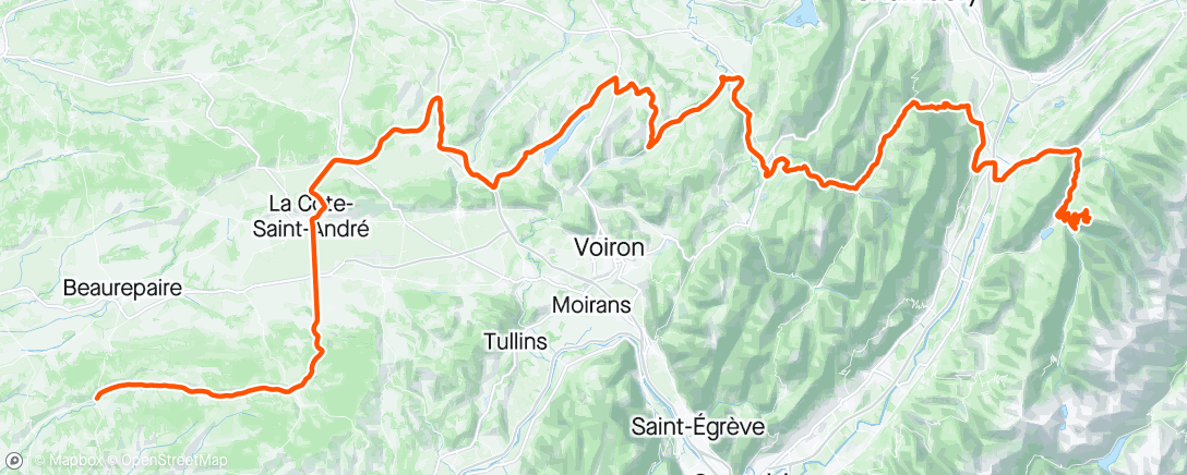 Map of the activity, Criterium du Dauphine - Stage 6