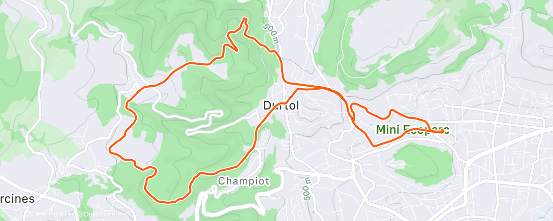 Map of the activity, Séance CAP FG Vallonné