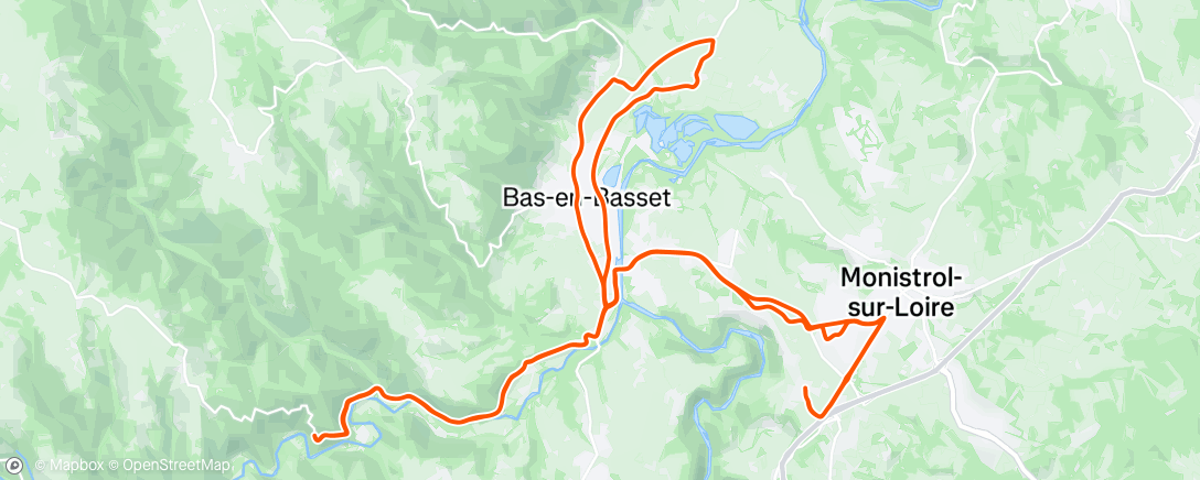 Map of the activity, Sortie vélo dans l'après-midi