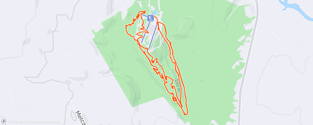 Map of the activity, Titcomb 4 Lap Relay w/ Chris 💕 🥈