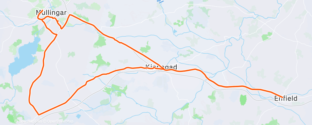 Map of the activity, LSW Club Ride