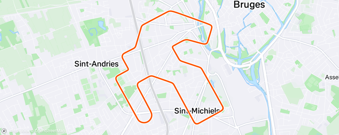 Map of the activity, MyWhoosh - 30/15's #2