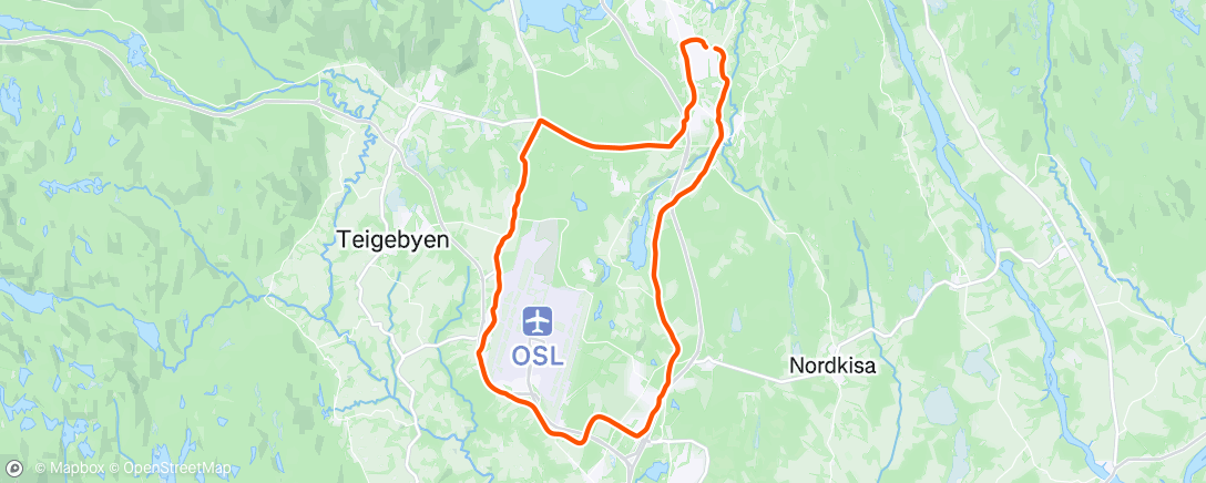 Map of the activity, Afternoon Ride