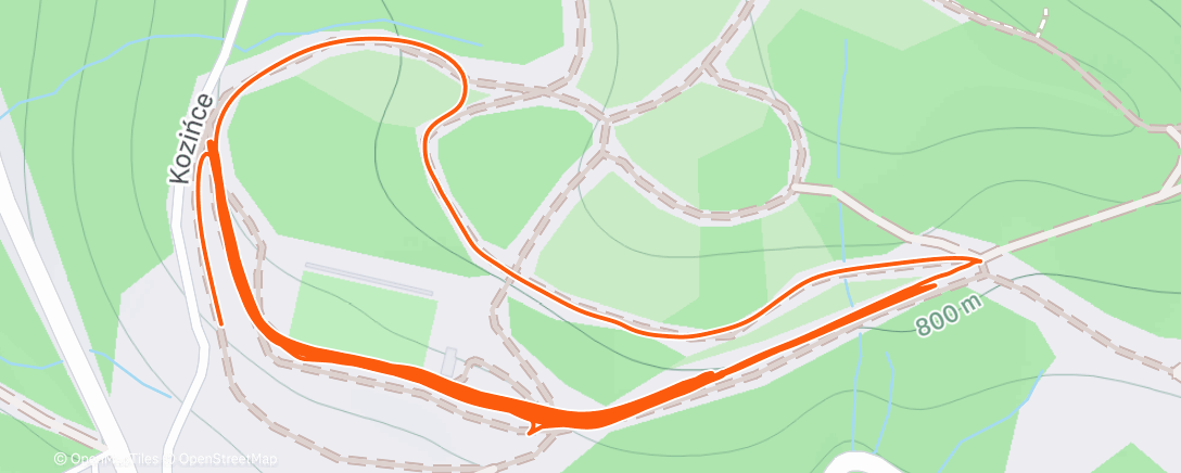 Map of the activity, Morning Nordic Ski