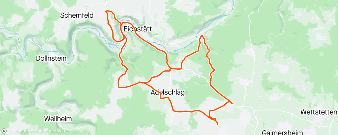 Map of the activity, Rumgondeln Eichstätt