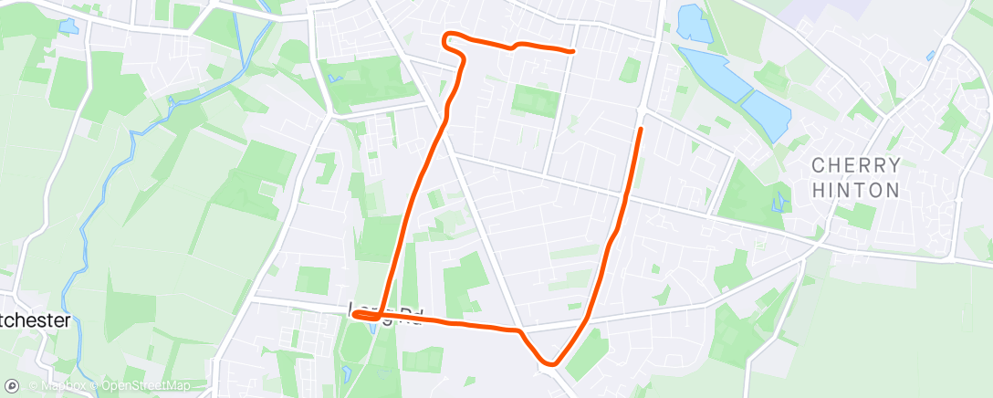Map of the activity, 8km - MA