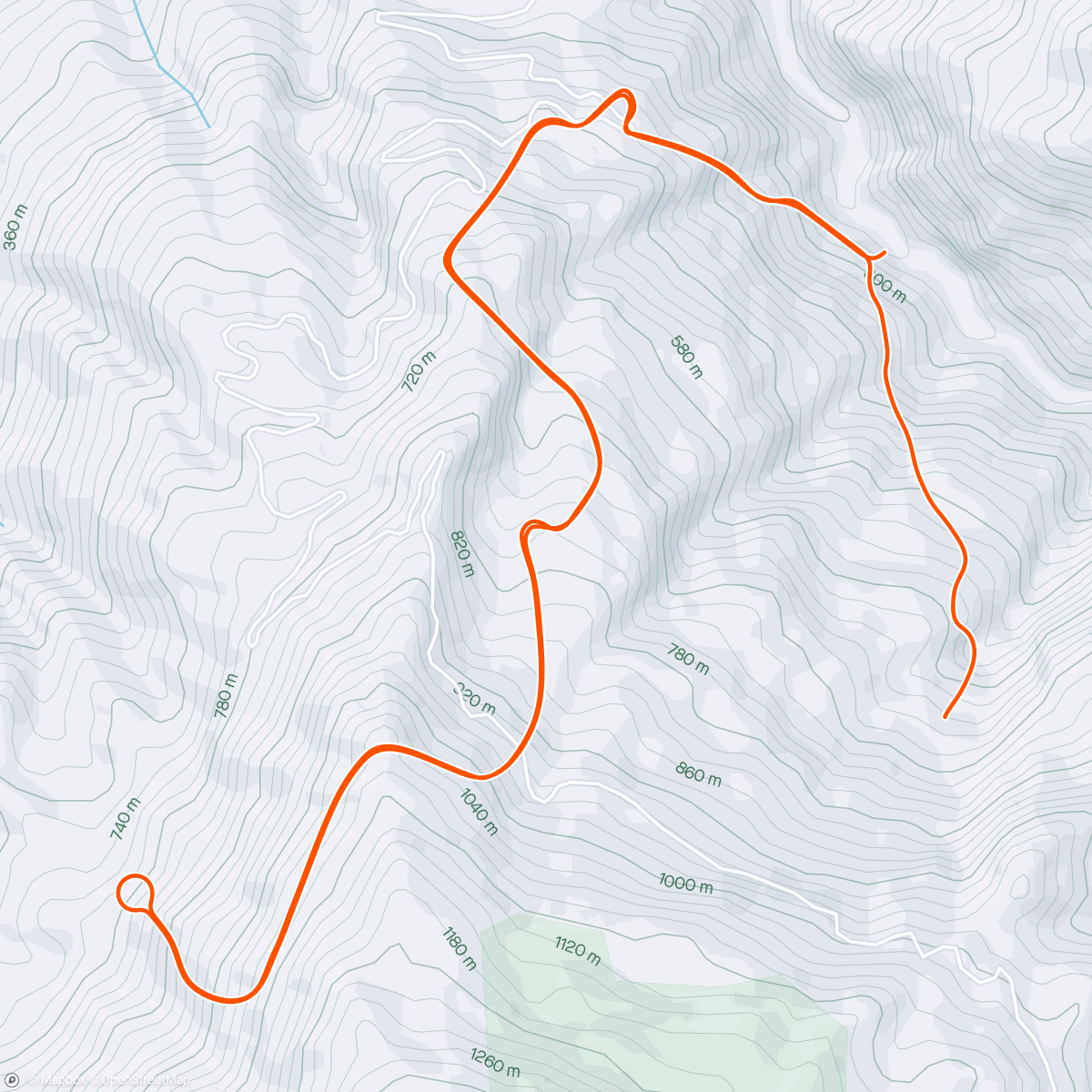 Map of the activity, Col du Rosier