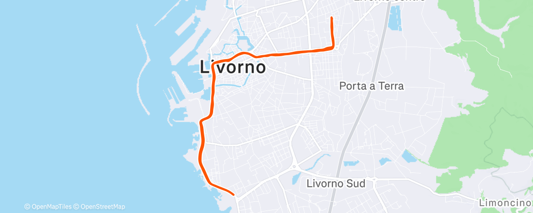 Map of the activity, Morning Run