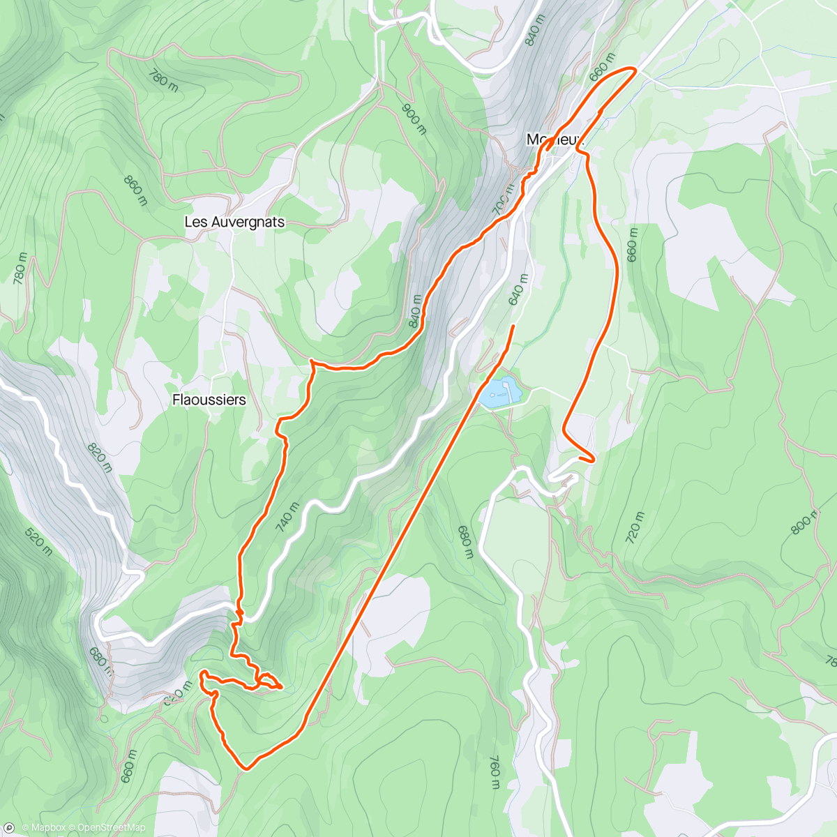 Map of the activity, Balade à Monnieux