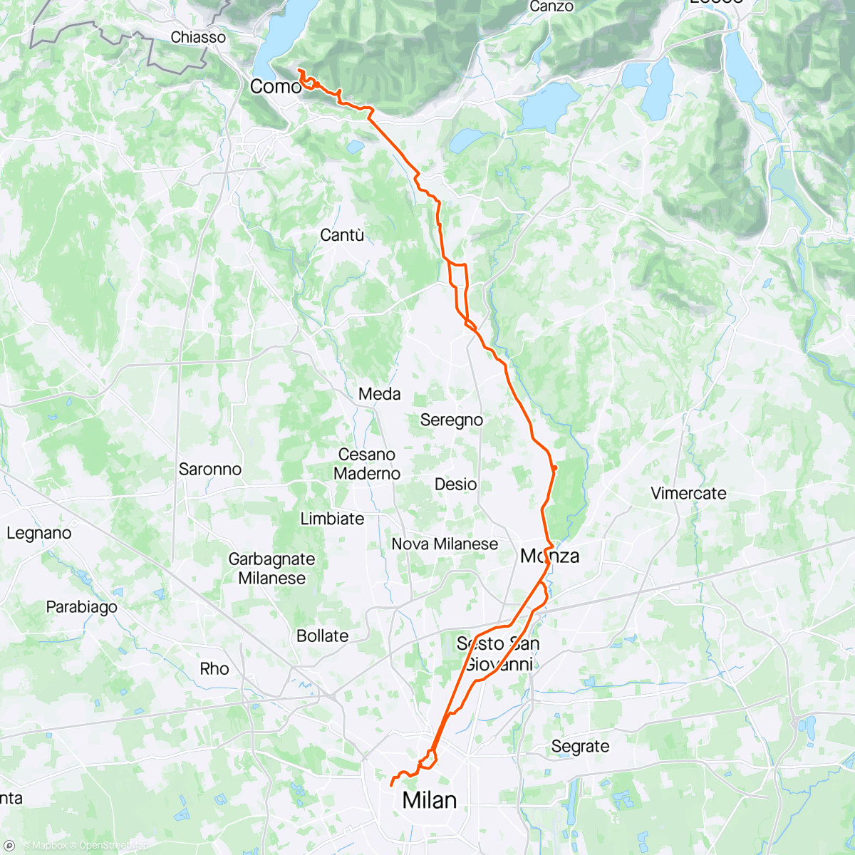 Map of the activity, Bastonate
