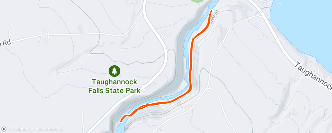Map of the activity, Evening Hike