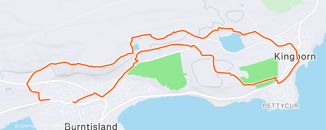 Карта физической активности (Afternoon Run)